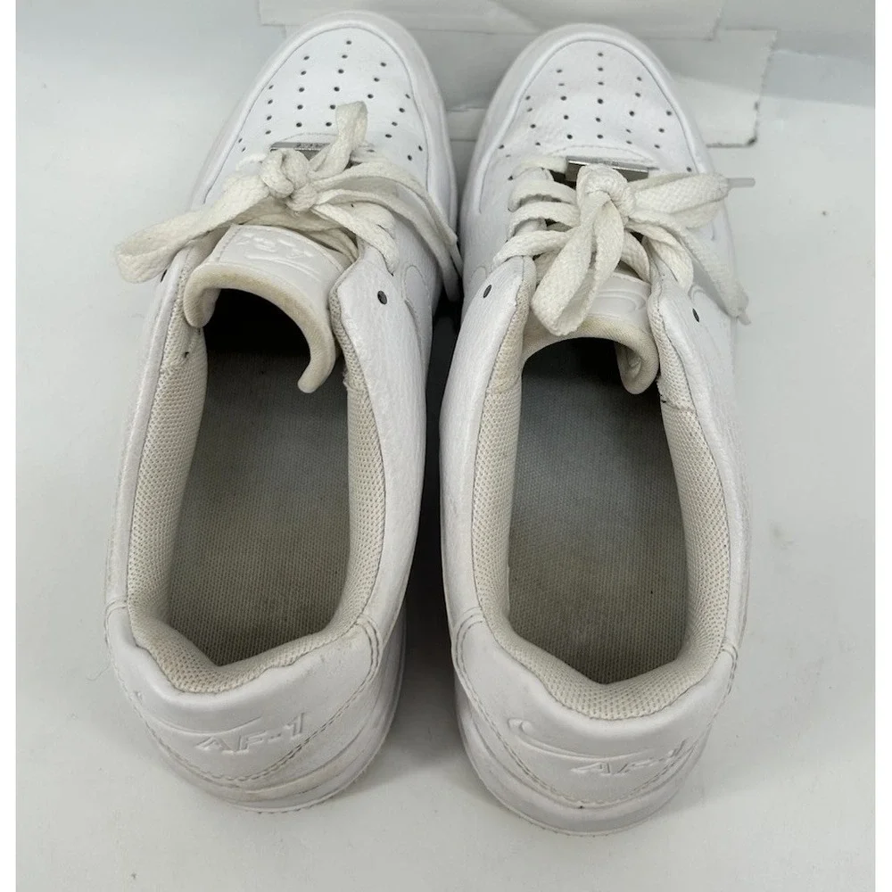 Nike Air Force 1 Sage Low White Platform Sneakers AR5339-100 White Women's 7.5